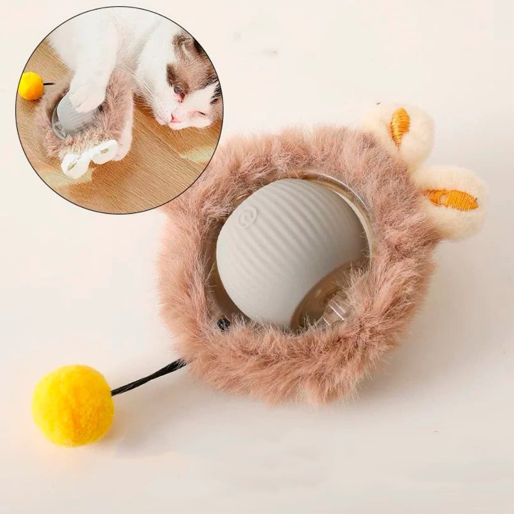 Brinquedos Gato Pet Elétrica Recarregável Rolamento Automático Pelinho