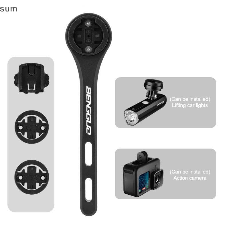 [sum] Suporte De Cronômetro Para Bicicleta De Estrada Universal Ciclismo Velocímetro Montagem Extensor De Guiador De Ace