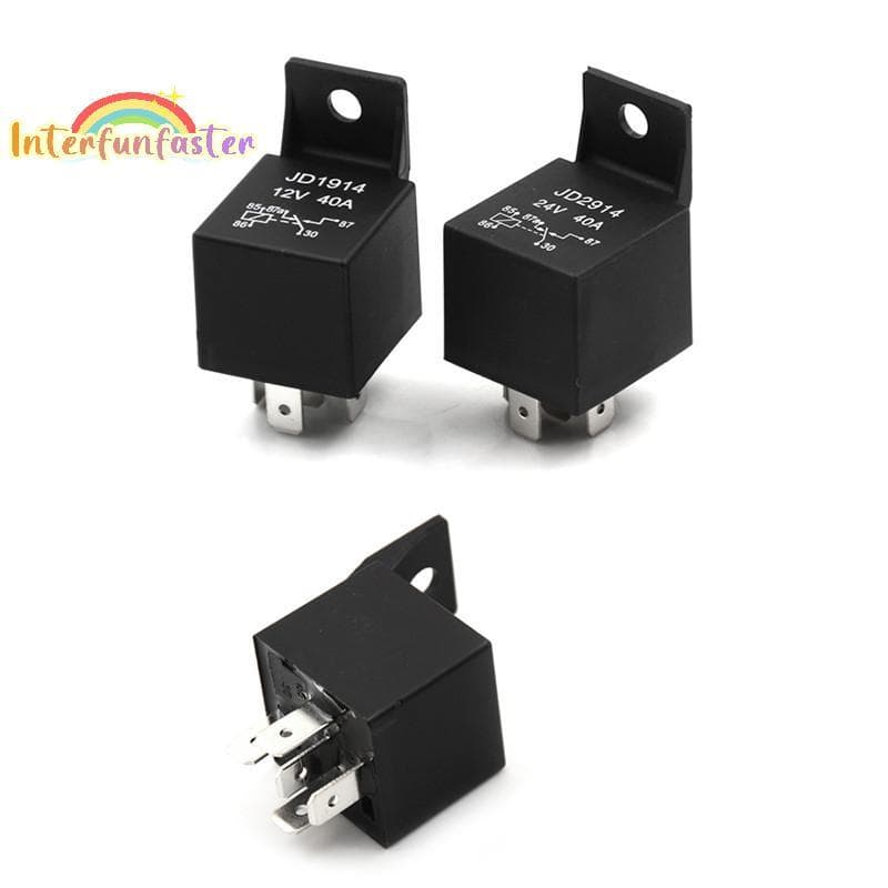[Interfunfasterfunb] Relé De Carro De 5 Pinos 40A Automotivo Normalmente Aberto DC 12V/24V Relés Para Luz Principal [Nov