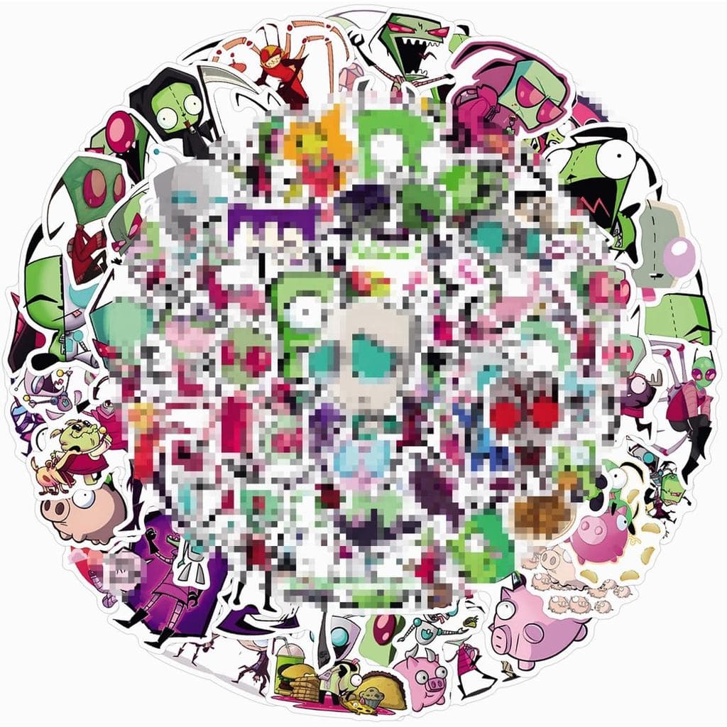 110 Adesivos Divertidos de Desenhos Animados de Alienígenas para Garrafas de Água, Laptops, Decoração DIY, Scrapbook, Sk