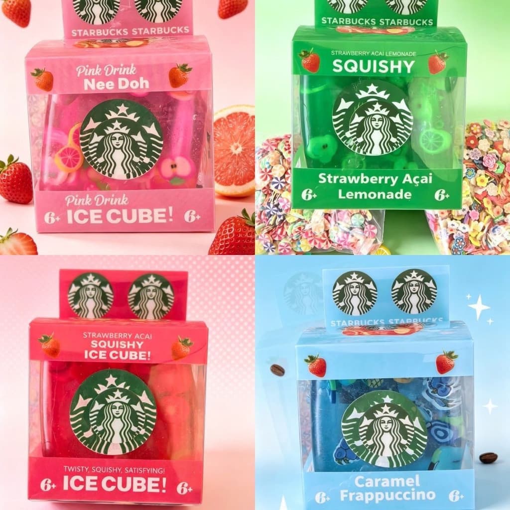 Twisty Cubo De Gelo Gel Squish Brinquedo Bonito Fruta Bebida Tema Alívio Do Estresse Espremer Fidget