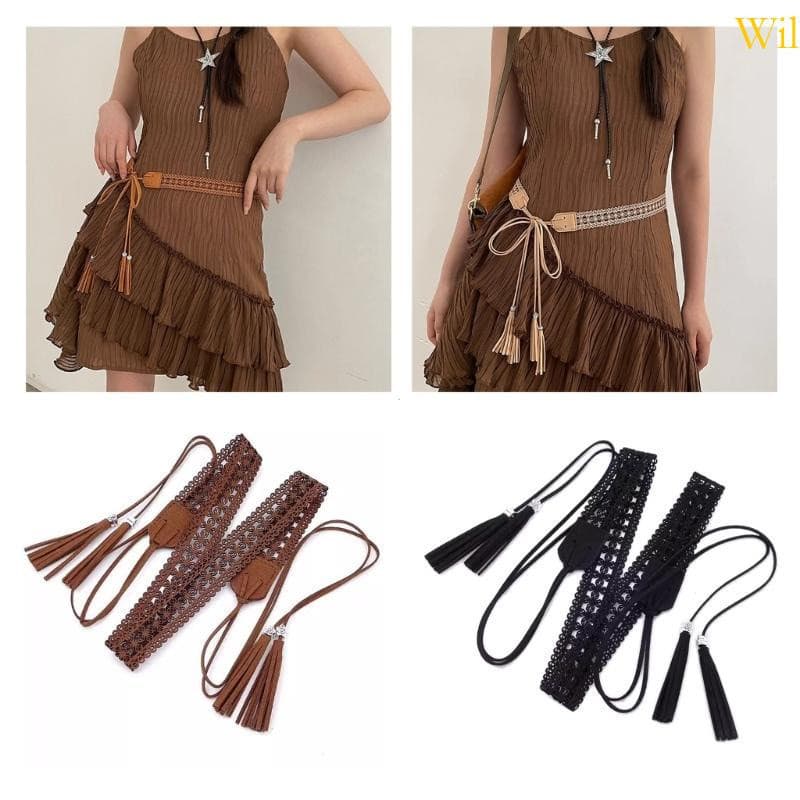 Wil Hot Girl Waistband Hollow Western Cowboy Cowgirl Belt JLNH
