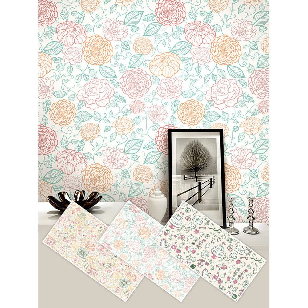 Papel de parede papel de parede autoadesivo cozinha à prova de óleo adesivo quarto decoração de parede capa adesivo de a