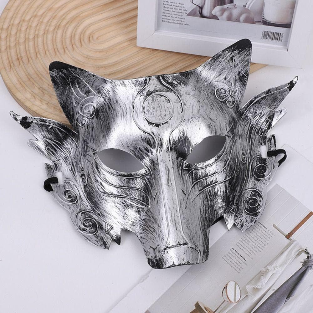 Máscara De Lobo LICAUV , Halloween De Animal , Adereços De Fantasia De Plástico , Baile De Máscaras , Carnaval