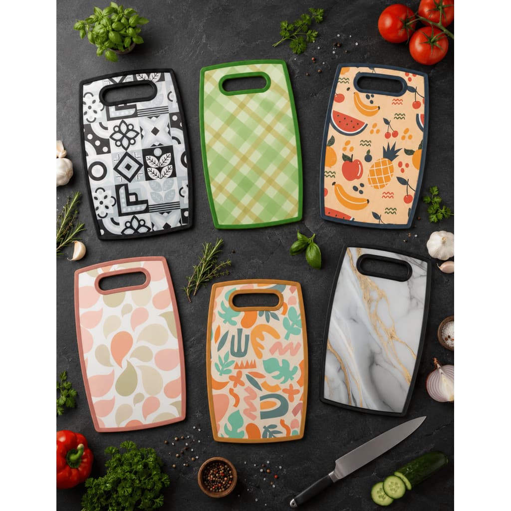 Tabua Corte Estampada PVC Churrasco Carnes 30  X 20 Cm