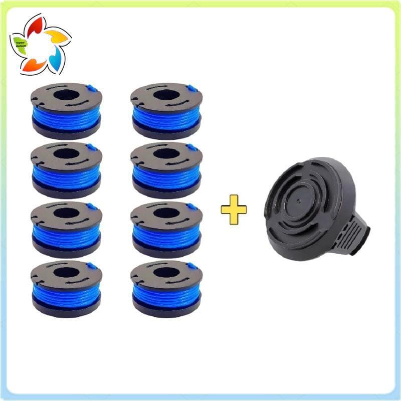 Para Aparador 19115C-B 20V 1 Conjunto 8 Carretéis E 1 Tampa Frete Do Porto-Diâmetro-Material Resistente Ao Desgaste