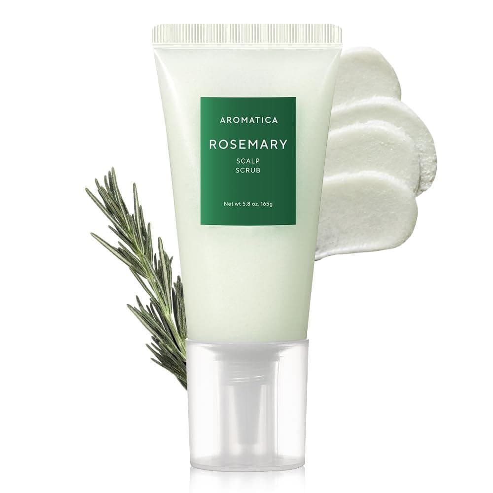 Esfoliante Capilar Aromático de Alecrim 5,82 oz/165 g, cuidado do couro cabeludo, esfoliante capilar à base de sal, adeq