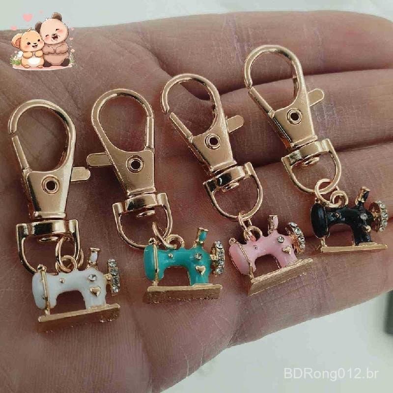 Mini Chaveiros Para Máquina De Costura Com Memória De Ponto