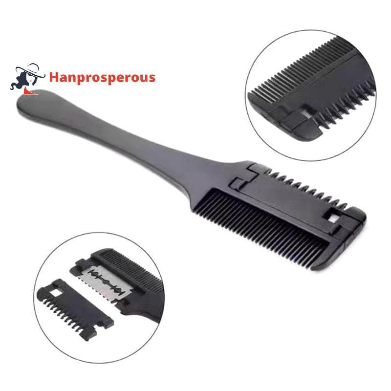 Hanprosperous > 1 Peça Pente De Corte De Cabelo Bla Lidar Com Escovas Navalha Guarnição Ferramentas De Estilo De Salão D