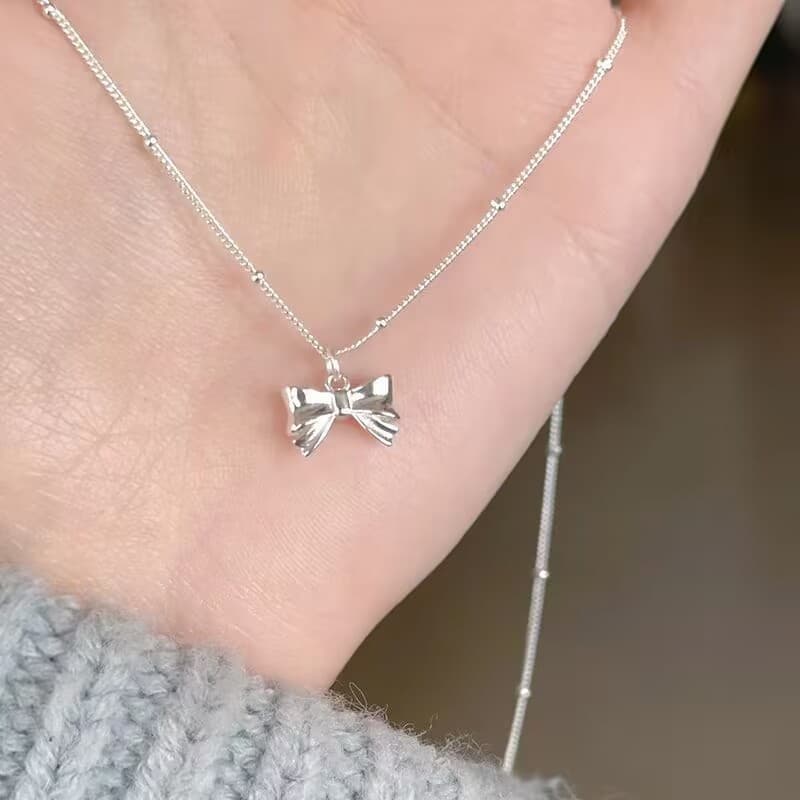 Luz de luxo moda nicho Design arco pingente colar feminino influenciador venda quente clavícula corrente