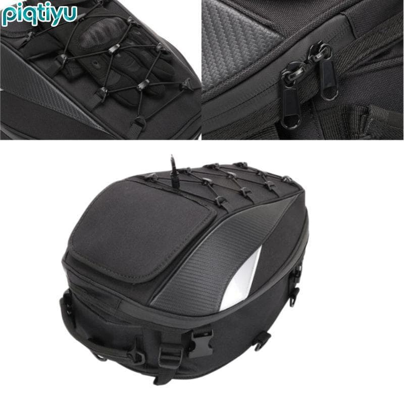PIQTI Bolsa Traseira Para Motocicleta , Armazenamento De Assento Traseiro , Organizador À Prova D'água Pilotos , Acampam