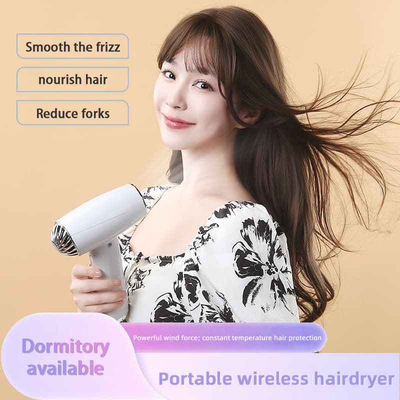 Secador de cabelo sem escova de dupla utilização recarregável Plug-In cuidados com o cabelo secador de cabelo doméstico