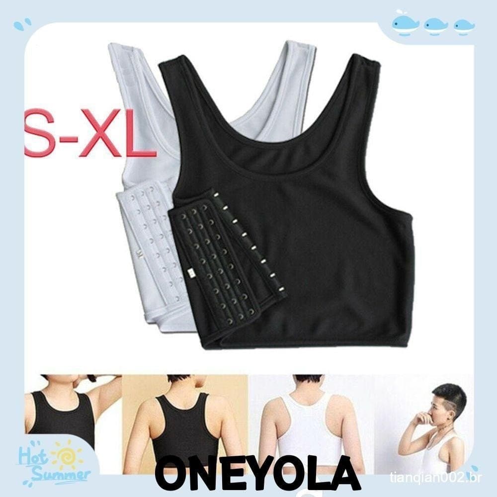 OY Corset Reforçado Regatas Pasta De Peito Lésbica Tomboy