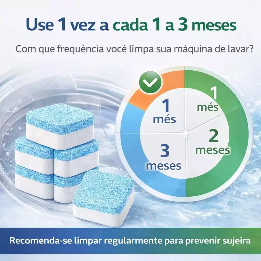 Kit30 PECAS Limpador Pastilha de máquina de lavar roupa, comprimido efervescente sólido para remover mancha