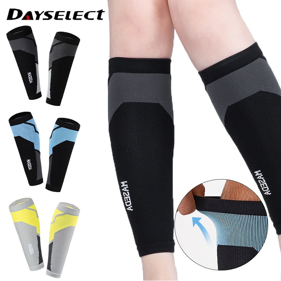 DAYSELECT 1 Par De Proteção Esportiva Para Panturrilha , Leve , Elástica , Secagem Rápida , Corrida , Compressão , Supor