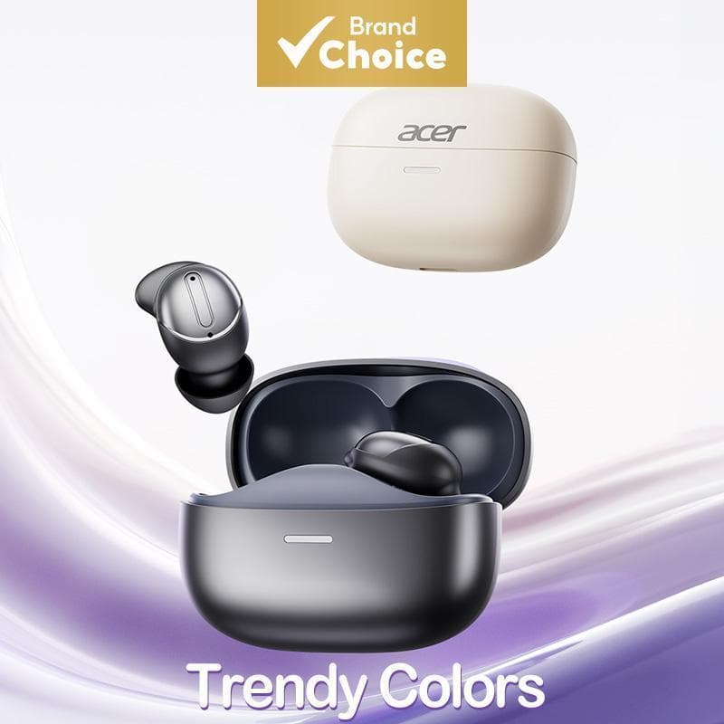Acer OHR805 Fones De Ouvido Bluetooth Intra-Auriculares Sem Fio TWS HiFi Type-C Música Uso Diário Viagem Commute Trabalh