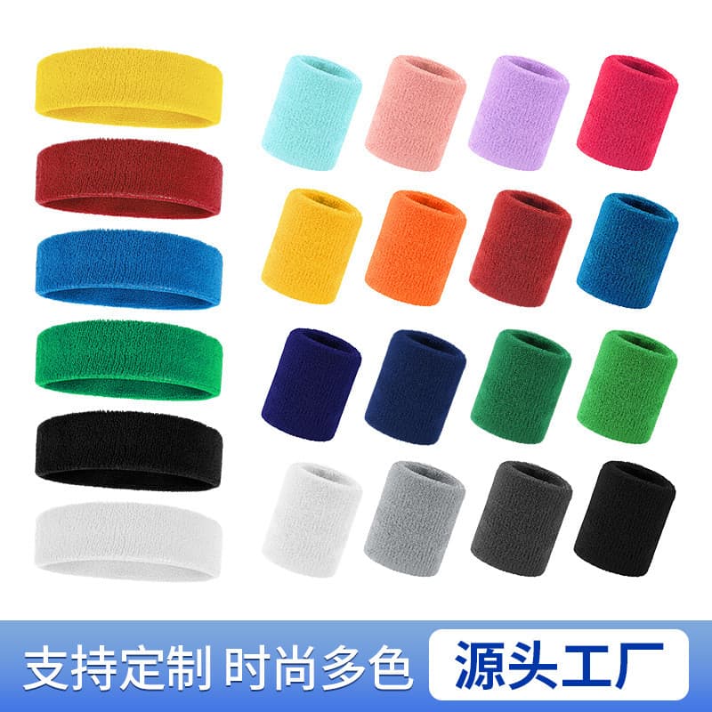 Pulseira absorvente de suor pulseira esportiva Badminton basquete Fitness Yoga pulseira de algodão respirável