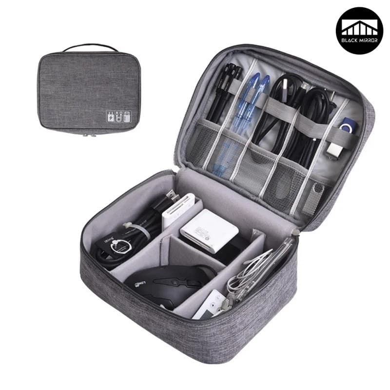 Grande Capacidade Acessórios Eletrônicos Organizador De Viagem Mouse Power Bank Cabo Tudo-Em-Um Portátil Saco De Armazen