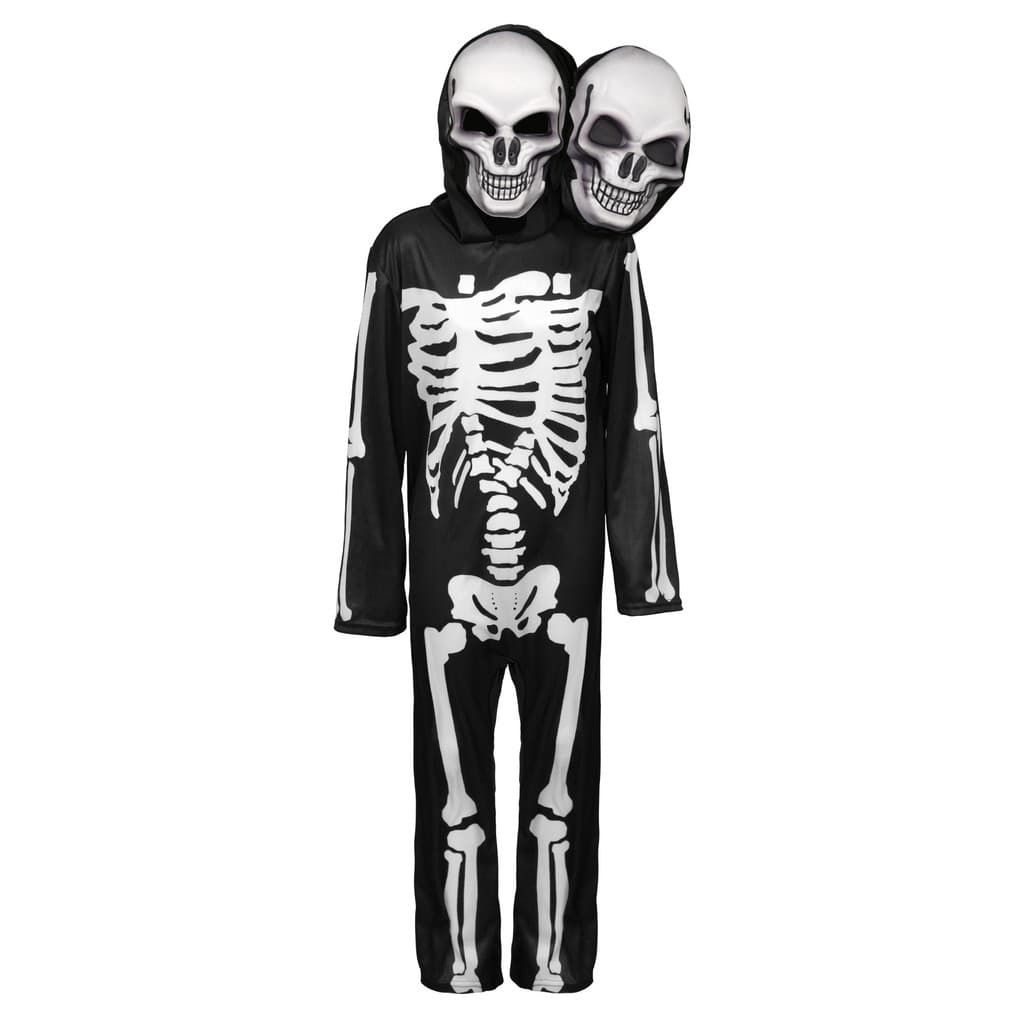 Traje de Halloween traje de duas cabeças crianças palco desempenho Spoof desempenho traje