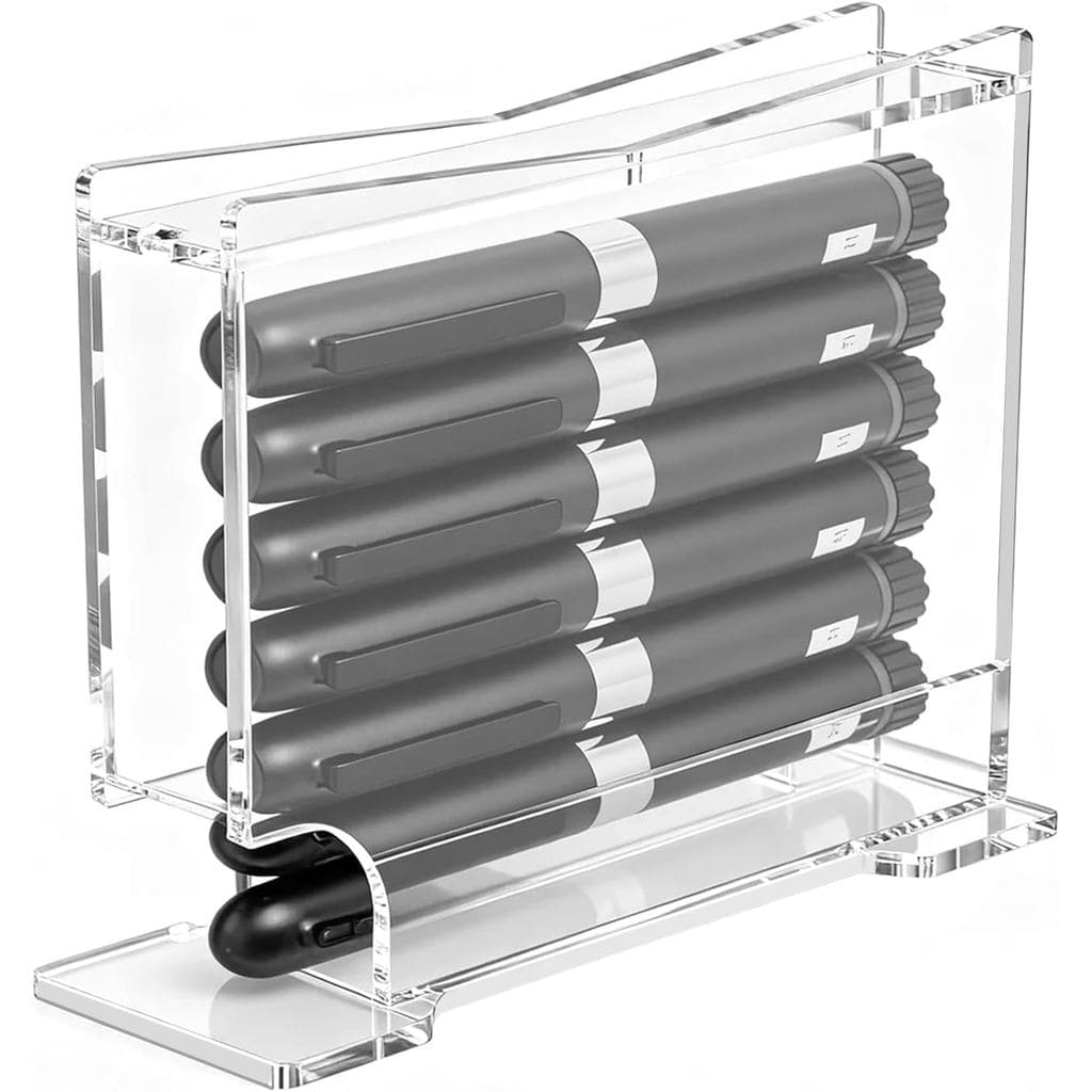 Insulin Pen Case For Fridge, Insulin Pens Fridge Storage, 2.5cm/0.98in Wide, Acrylic Storage Box, Portable And Flexible