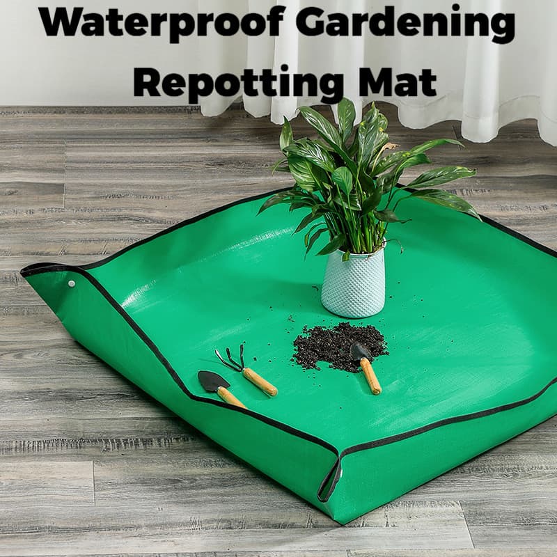 Pote de jardinagem mudando tapete à prova dwaterproof água doméstico verde plantio flores solo mudando ferramenta suprim
