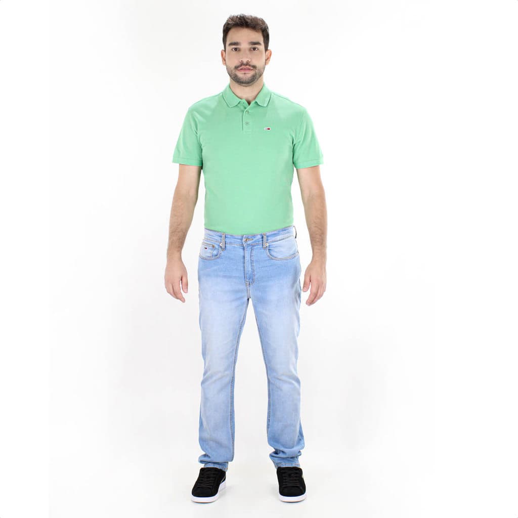 Calça Jeans Tommy Scanton Slim 20985 Azul Claro - Masculino
