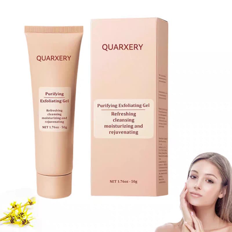 QUARXERY Gel Esfoliante Purificante Hidratante Duradouro Iluminador Natural Reparação Profunda Refrescante Não Oleoso