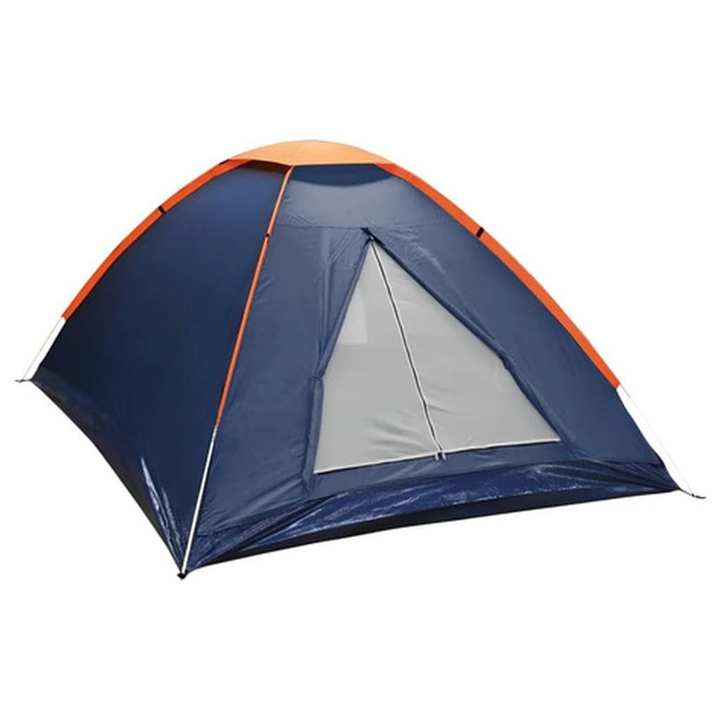 Barraca Camping 3 Pessoas Iglu Impermeável Nautika Panda Azul Laranja Mosquiteiro Polietileno 1 7kg