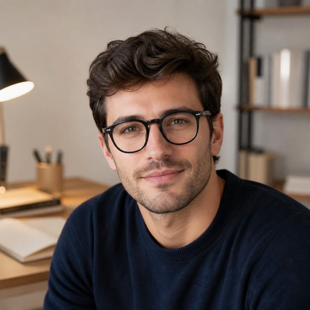 Óculos Sem Grau Redondo com Lentes Transparentes