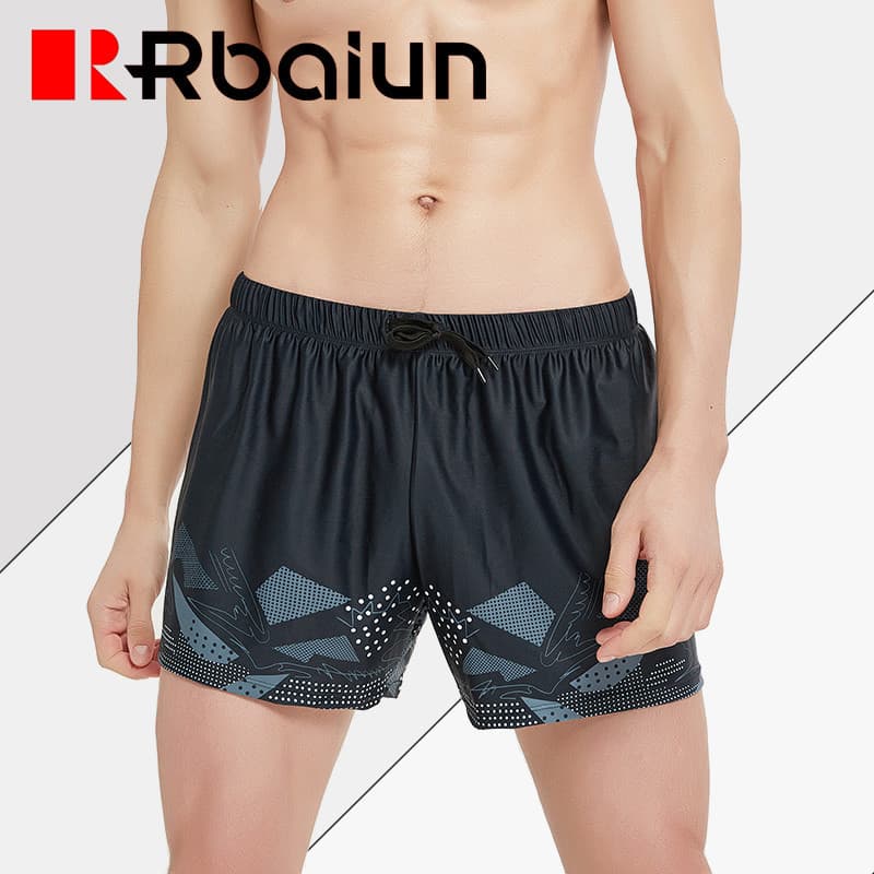 Calções de banho masculinos Anti-constrangimento versão solta Street Wear primavera quente férias calções de banho mascu