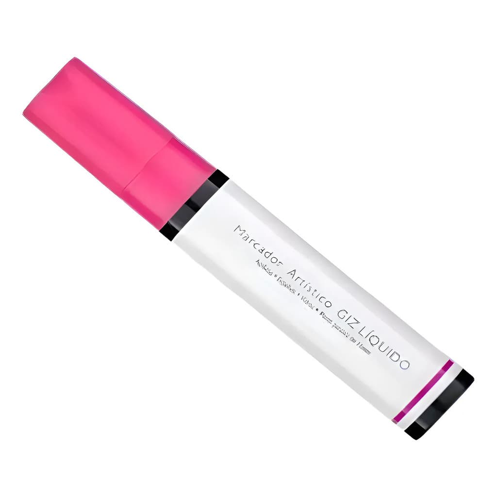 Caneta ROSA de Giz Líquido BRW Ponta 15MM - GZ1502