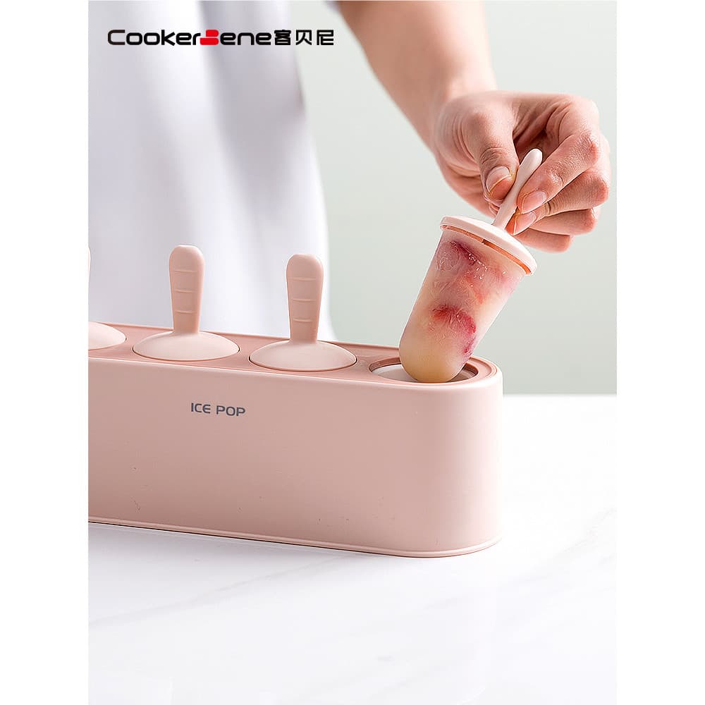 Molde de sorvete de picolé infantil de Silicone de qualidade alimentar, caixa caseira, palito de sorvete doméstico, band