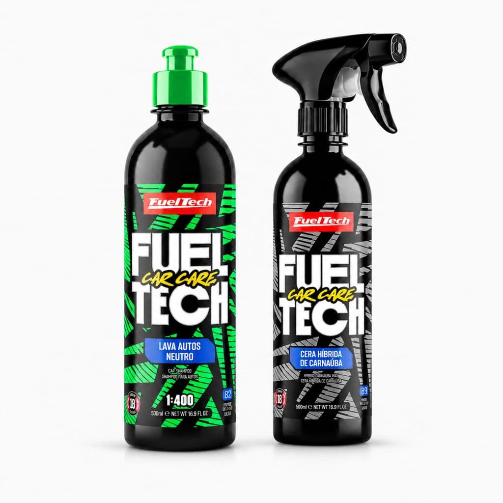 Lava Autos Neutro + Cera Híbrida de Carnaúba FuelTech 500ML