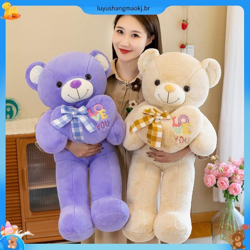Urso de pelúcia boneca urso segurando dormir pelúcia urso boneca Ragdoll feminino presente de formatura para namorada