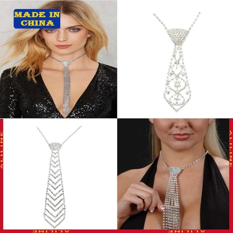 Colar de Strass para Mulheres, Adequado para Meninas, Roupas de Festa, Acessórios de Joalheria GQIA