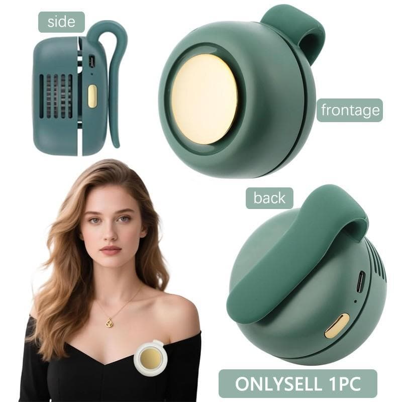 Mini Ventilador De Ar Condicionado Cintura Portátil Clipe Recarregável Para Trabalho Ao Livre Caminhadas Casa