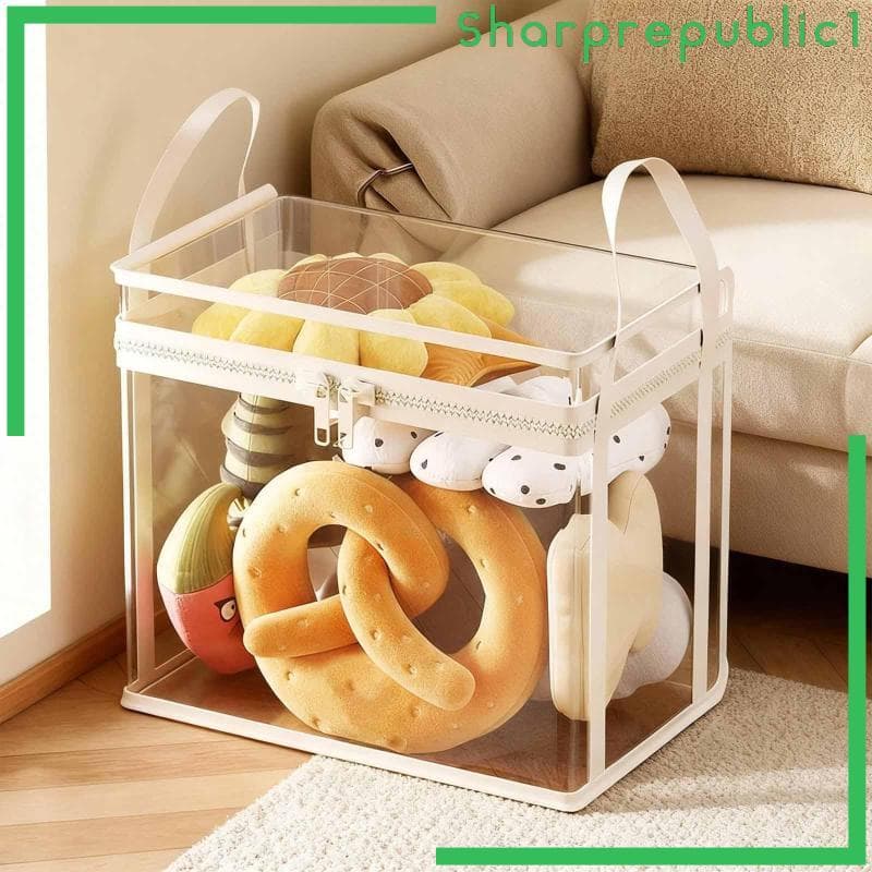 [Sharprepublic1] Armazenamento De Brinquedos De Pelúcia , Caixa De Estojo Reutilizável E À Prova De Poeira Bonecas Para