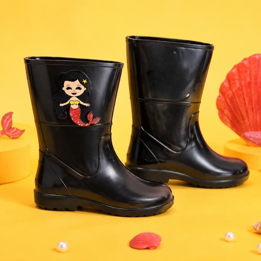 Galocha Longa Infantil Chuva Spider Leve e Confórtavel Diversas Cores
