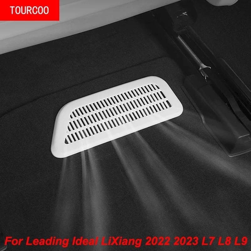 Para Líder Ideal LiXiang L7 L8 L9 2022 2023 Assento Ar Condicionado Ventilação Capa Protetora Adesivo Acessórios Peças D