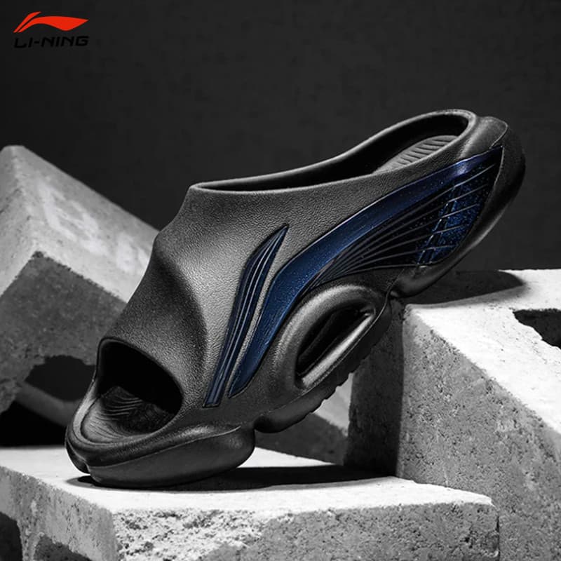 Li Ning Anti-Wu BADFIVE SLIDE Chinelos Homens Verão 2026 Novo Estilo Respirável Corte de Basquete Sob Chinelos Esportivo