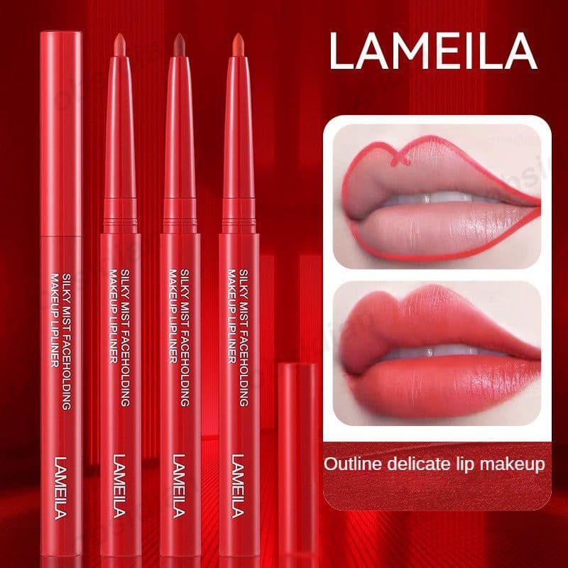 Lápis Labial LAMEILA Niche, Maquiagem Labial Matte, Suave e Atraente, Delineador Labial Sedoso, Desenvolvimento