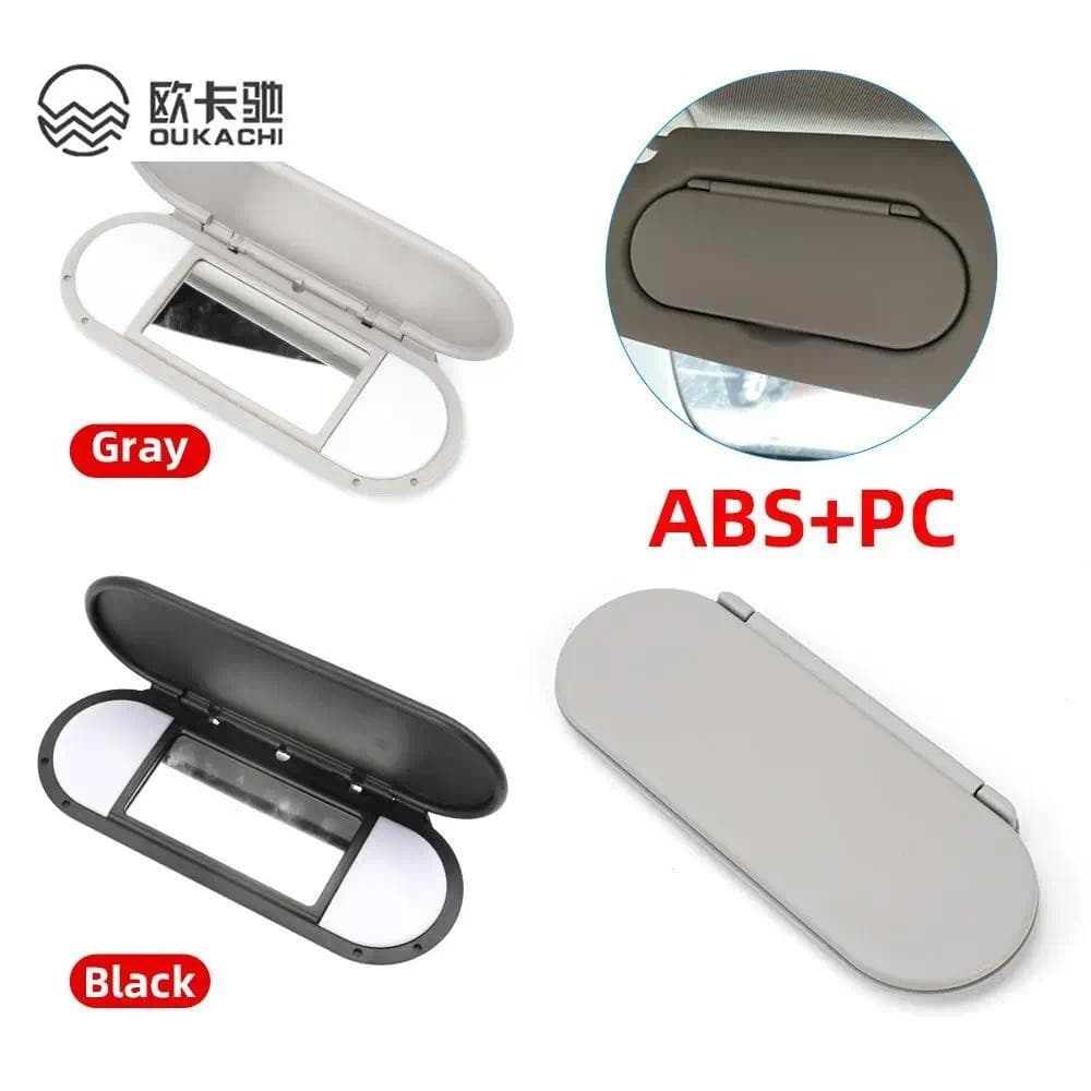 Teto Do Carro Sunvisor Viseira De Sol Espelho De Maquiagem Capa De Vidro Luz Tampa Da Lâmpada Para-BMW Mini F54 F55 F56