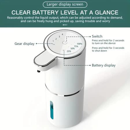 Saboneteira Dispenser Automático Sensor Infravermelho Para Sabonete Líquido Detergente Espuma