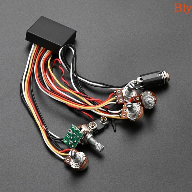 Bly Guitarra Baixo Captador Ativo EQ Equalizador Pré-Amplificador Circuito Controle De Tom Para w Fitt