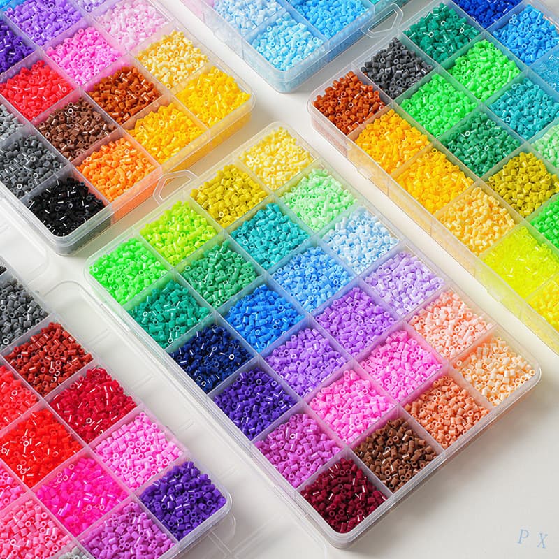 Paleta de Pérolas de 2,6mm mard264 Kit de Pérolas Fusíveis de Cores Completas, kit de pérolas fusíveis PX de 2,6mm