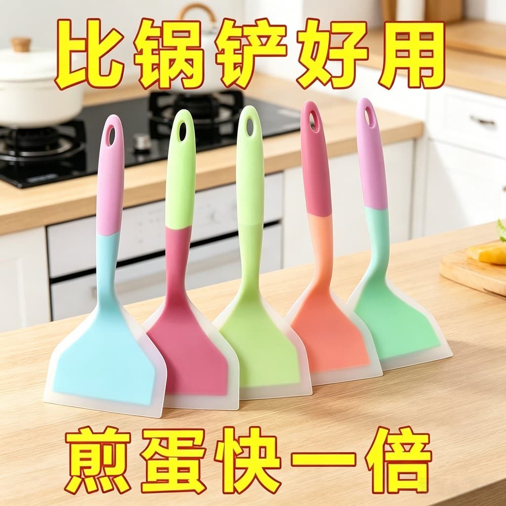 Espátula de silicone alemã panqueca espátula de silicone resistente a altas temperaturas antiaderente espátula especial