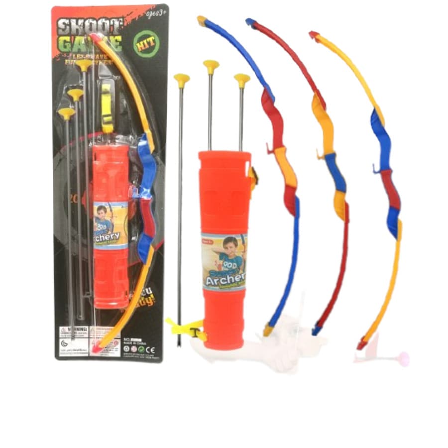Kit Arco e Flecha com Alvo Brinquedo Infantil ao ar livre