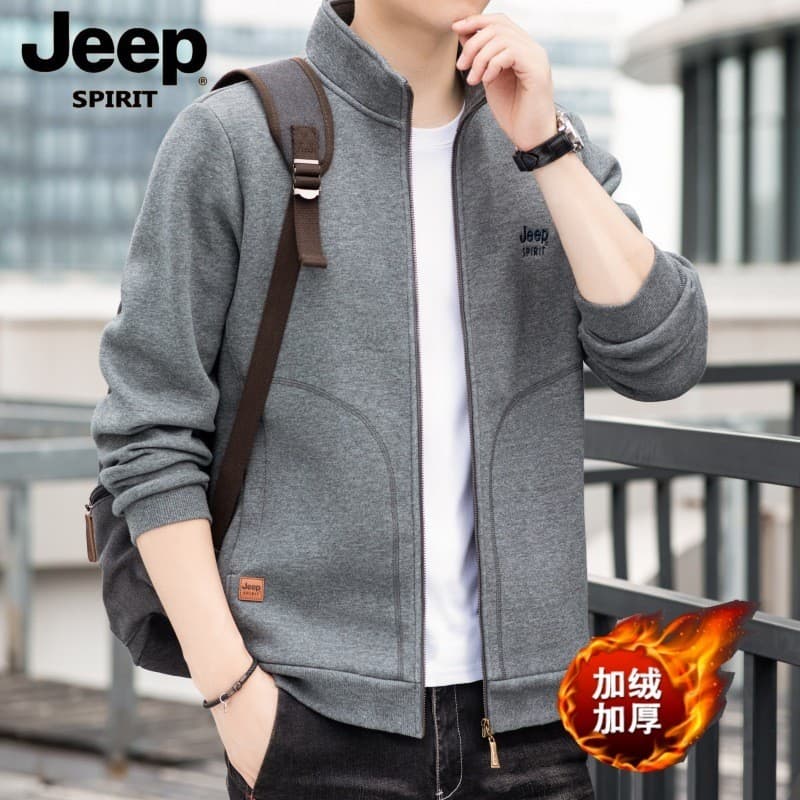 JP2024 outono inverno novo estilo cardigan masculino forro de lã jaqueta de malha puro algodão esportes moda Casual card