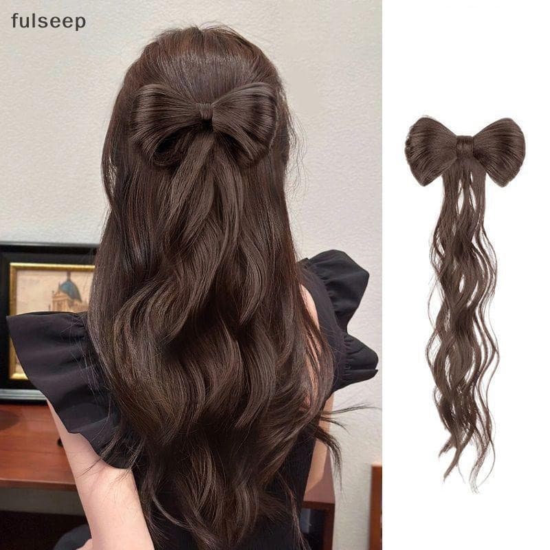 [fulseep] Coque De Arco Sintético Com sel Encaracolado , Resistente Ao Calor , Acessórios De Cabelo Falsos Naturais , La