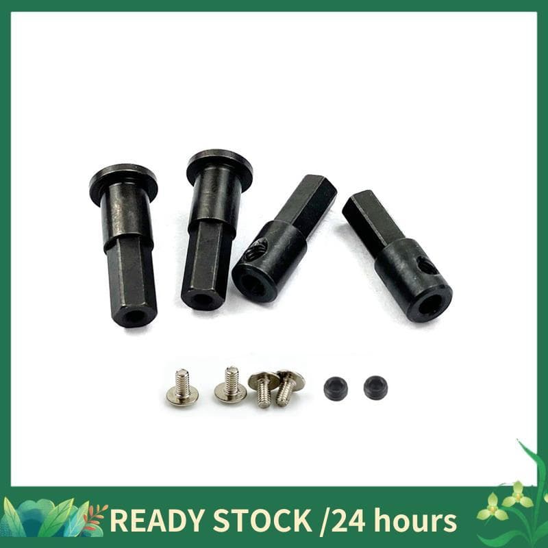 Para D12 1/10 RC Peças De Atualização Do Carro Metal 5mm Cubo Da Roda Dianteira Hex Adaptador Combinador & Eixo Traseiro